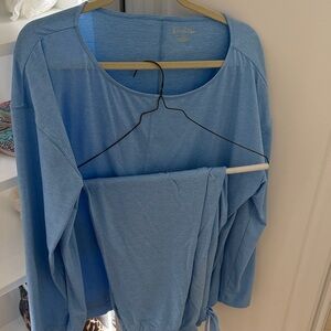 Lilly Pulitzer Light Blue Long Sleeve Top and pant set